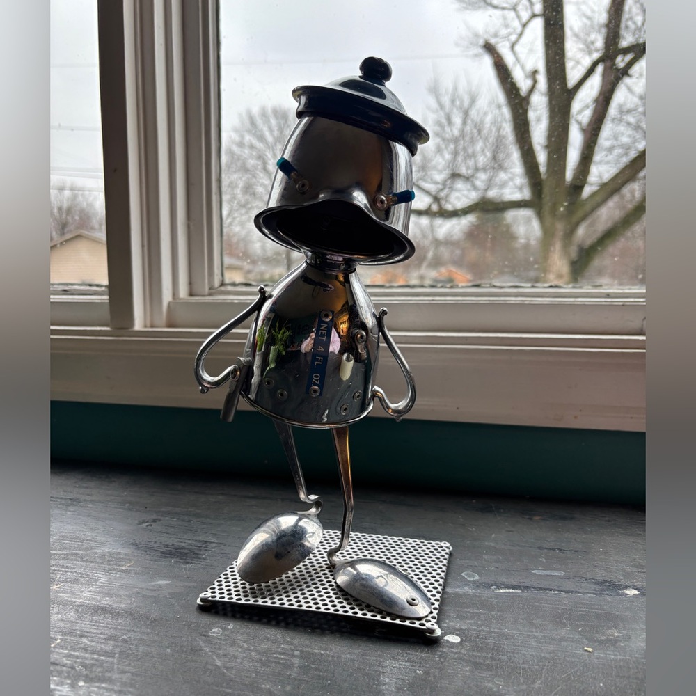 vintage joel pinkerton found art sculpture
